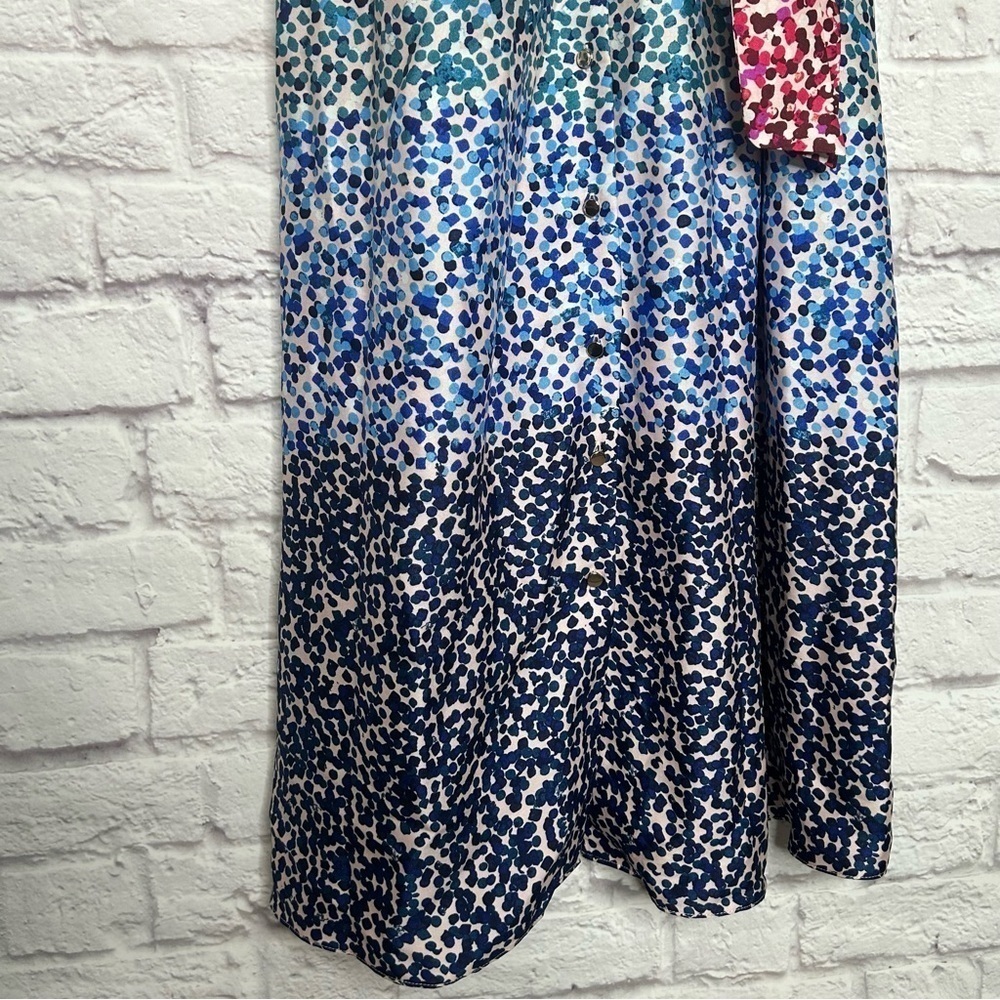 NWT Julia Jordan Short Flutter Sleeve Mixed Dot T… - image 10